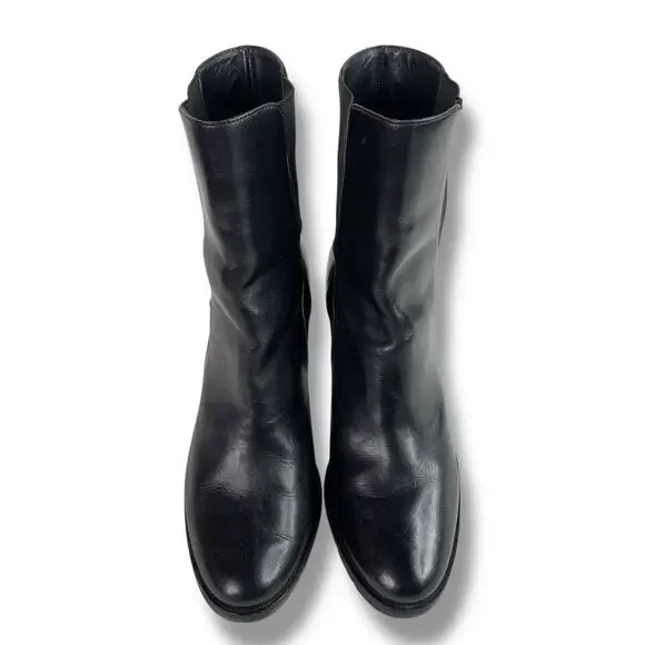 Cole Haan Black Leather Ankle Boots Callan Chelsea Slip On 🖤 Size 10 - Picture 4 of 9